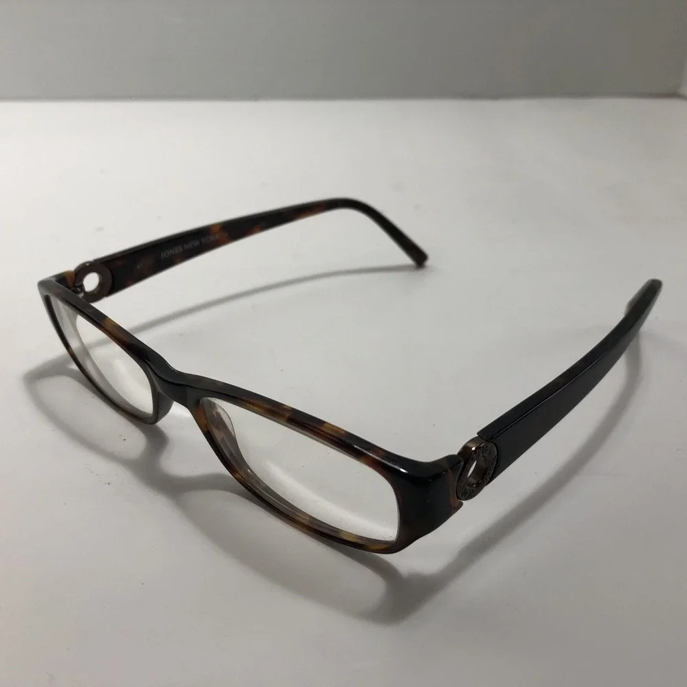 Jones New York J732‎ Tortoise Shell Rectangular Eyeglasses Frames Only Men Women